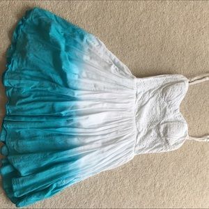 Ombré spaghetti strap dress